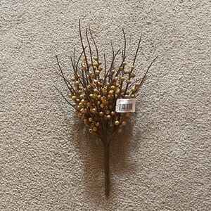 Yellow Berry Artificial Floral Spray